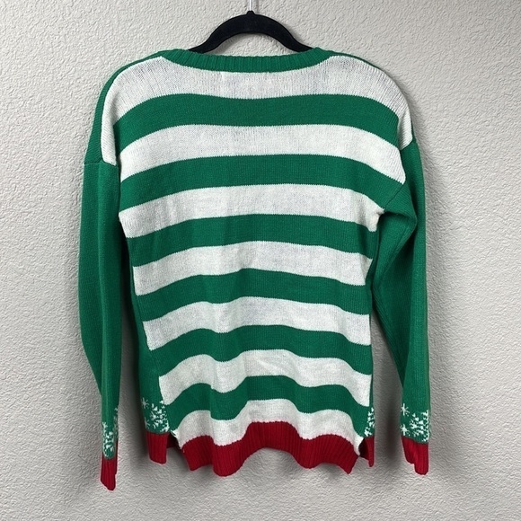 United States Sweaters Pug Ugly Christmas Sweater Holiday Party Dog Green Sz M - Picture 4 of 7